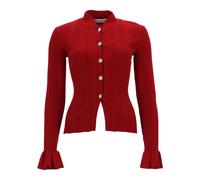 Self Portrait - Viscose Cardigan - - Knitwear - Donna - Rosso - L
