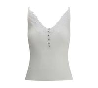 Self-Portrait White Viscose Top - S