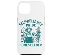 Self Reliance Homesteader Pride Farming Rurale Slow Life Custodia per iPhone 13