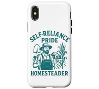 Self Reliance Homesteader Pride Farming Rurale Slow Life Custodia per iPhone X/XS