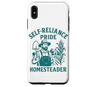 Self Reliance Homesteader Pride Farming Rurale Slow Life Custodia per iPhone XS Max