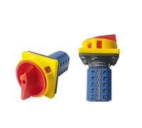 Self-reset 3 Positions Padlock 20 contacts 5 poles Rotary Cam Changeover Switch 690V 20A LW26GS-20/5