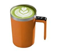 Self Stirring Coffee Mug - 400 ml caricabile Drinkware, funzione di miscelazione automatica | Stainless Steel Interior, Spill Resistant Lid, Ergonomic Handle, Easy Clean Feature | Beverage Cup For