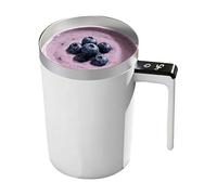 Self Stirring Coffee Mug - 400 ml caricabile Drinkware, funzione di miscelazione automatica | Stainless Steel Interior, Spill Resistant Lid, Ergonomic Handle, Easy Clean Feature | Beverage Cup For