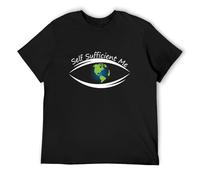 Self Sufficient Me Logo Large Fitted T Shirt Boys T Shirts T Shirts for Men Black S