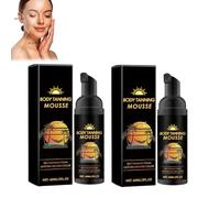 Self Tanning Mousse, Mousse Autoabbronzante, Bronzer Autoabbronzante Schiuma Abbronzante a Lunga Durata, Colorito Naturale Senza Striature per Corpo e Viso