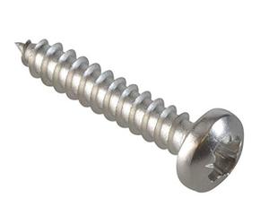 Self-Tapping Screw Pozi Compatible Pan A2 SS 3/4in x 6 ForgePack 40