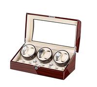 Self Winding Watch Winder 5 Rotation Models with 6 Watch Winder Positions And 7 Display Storage Spaces for Men And Women Watches Bedroom Accessories (B)