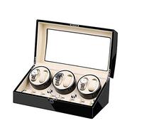 Self Winding Watch Winder 5 Rotation Models with 6 Watch Winder Positions And 7 Display Storage Spaces for Men And Women Watches Bedroom Accessories (C)