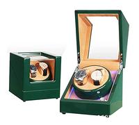 Self Winding Watch Winder Box for Automatic Watches Or Compatible with Couple Size Double Battery Powered Super Quiet Motor by Watch Winder Smith Bedroom Accessories (C)