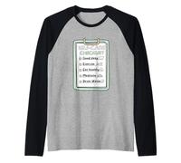 SelfCare Checklist Promemoria abitudini Sane Maglia con Maniche Raglan