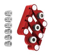 SelfCentering Lavorazione Del Legno Tassello Calibro Alluminio Centraggio Strumento per Progetti di Perforazione Del Legno Posizionamento Boccole Trapano Multiforo Jig di Posizionamento