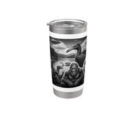 Selfie Bigfoot Alien Palude Mostro UFO Criptidi A Un Lago Bicchiere termico in acciaio inox doppia parete