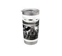 Selfie Bigfoot Alien Palude Mostro UFO Criptidi A Un Lago Bicchiere termico in acciaio inox doppia parete
