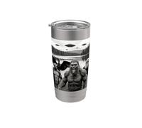 Selfie Bigfoot Alien Palude Mostro UFO Criptidi A Un Lago Bicchiere termico in acciaio inox doppia parete