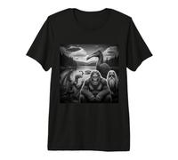 Selfie Bigfoot Alien Palude Mostro UFO Criptidi A Un Lago Maglietta Premium