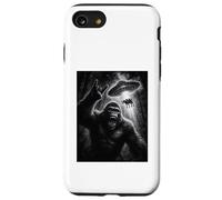 Selfie con UFO Bigfoot e mucca con gioco di parole sulla Custodia per iPhone SE (2020) / 7/8