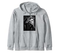 Selfie con UFO Bigfoot e Mucca con Gioco di Parole sulla Felpa con Cappuccio