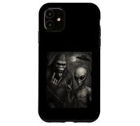 Selfie degli amici alieni di Area 51 Bigfoot Custodia per iPhone 11
