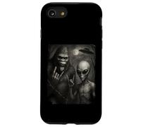 Selfie degli amici alieni di Area 51 Bigfoot Custodia per iPhone SE (2020) / 7/8