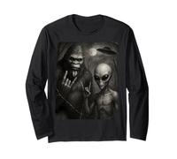 Selfie degli Amici Alieni di Area 51 Bigfoot Maglia a Manica