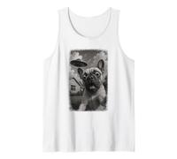 Selfie del Bulldog Francese angosciato UFO con l'invasione Canotta