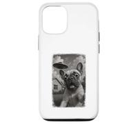 Selfie del bulldog francese angosciato UFO con l'invasione Custodia per iPhone 12/12 Pro