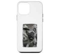 Selfie del bulldog francese angosciato UFO con l'invasione Custodia per iPhone 12 mini