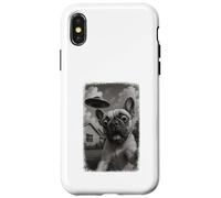 Selfie del bulldog francese angosciato UFO con l'invasione Custodia per iPhone X/XS