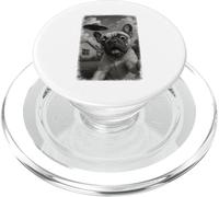 Selfie del bulldog francese angosciato UFO con l'invasione PopSockets PopGrip per MagSafe