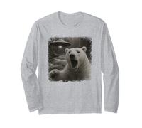 Selfie dell'orso in difficoltà UFO con Gioco di Parole sulla Maglia a Manica