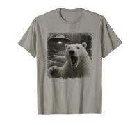 Selfie dell'orso in difficoltà UFO con Gioco di Parole sulla Maglietta
