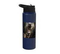 Selfie di asini con dinosauro T-Rex Stainless Steel Insulated Water Bottle