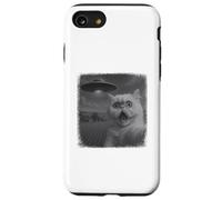 Selfie di gatto persiano in difficoltà UFO con animale Custodia per iPhone SE (2020) / 7/8