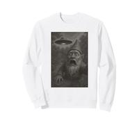 Selfie di Gnomo UFO con Divertente Gioco di Parole sacrale Felpa