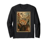 Selfie di Panda Rosso nei Canali di Venezia, Sumi-e Maglia a Manica