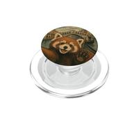 Selfie di Panda Rosso nei Canali di Venezia, Sumi-e PopSockets PopGrip per MagSafe