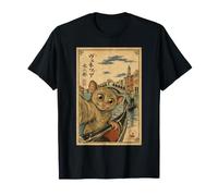 Selfie di Tarsier sui Canali di Venezia Sumi-e Giapponese Maglietta