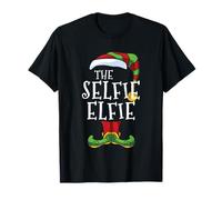 Selfie Elfie Elf Christmas Maglietta