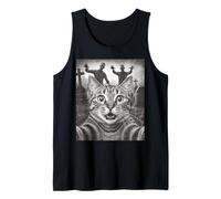 Selfie Felino Zombie Cimitero Halloween Canotta