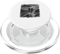 Selfie fenicottero in difficoltà UFO con umorismo alieno PopSockets PopGrip per MagSafe