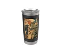 Selfie gatto con Buddha Ichi-Go Ichi-E Momento Zen Bicchiere termico in acciaio inox doppia parete