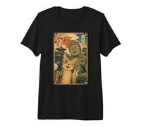 Selfie Gatto con Buddha Ichi-Go Ichi-E Momento Zen Maglietta Premium