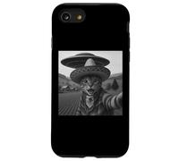 Selfie gatto con UFO alieno divertente messicano gatto regali per gli uomini Custodia per iPhone SE (2020) / 7 / 8