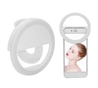 Selfie Light Ring Led Circle Clip-on Selfie Fill Light, USB Ricaricabile Cellulare Fill Light Dimmerabile LED Circle Lamp per Live Streaming Light, Smart Phones, Pads, Makeup Mirrors