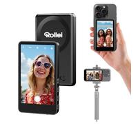 Selfie Monitor Schermo per Telefono, Rollei Easy Creator Selfie Monitor 3,97" per Fotocamera Posteriore Compatibile con iPhone e Android per TikTok Live Streaming Magnetico-Telefono-Fotocamera-Schermo
