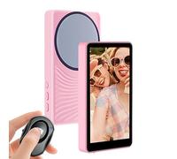 Selfie Monitor Screen, Magnetic Monitor, Portable and Lightweight, Clip-On Display for Video Recording, Photography, Vlogging, Live Streaming, Content Creation, Accessories pink, white, Black
