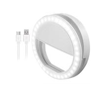 SELFIE RING anello luminoso 36 led bellezza del viso accessori smartphone tiktok instagram