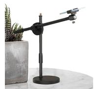 Selfie Ring Light Phone Mount - Adjustable Overhead Phone Holder Stand with Articulating Arm | LED Video Lighting for onlineTeaching, Live Streaming, Still Life, Photography, Video Production Desktop