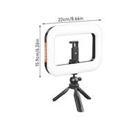 Selfie Ring Light, Rechargeable LED Portable Phone Selfie Glow, Adjustable Brightness, Lightweight Design, for, Diving, Blogging, Vlogging, Recording, Filming, Studio, Streaming